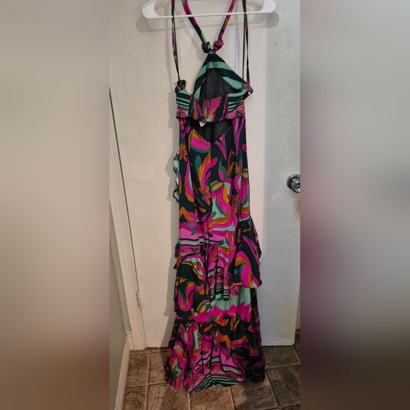 PatBO Aljezur Vibrant High Low Halter Dress Sz.0 NWT - Picture 12 of 17
